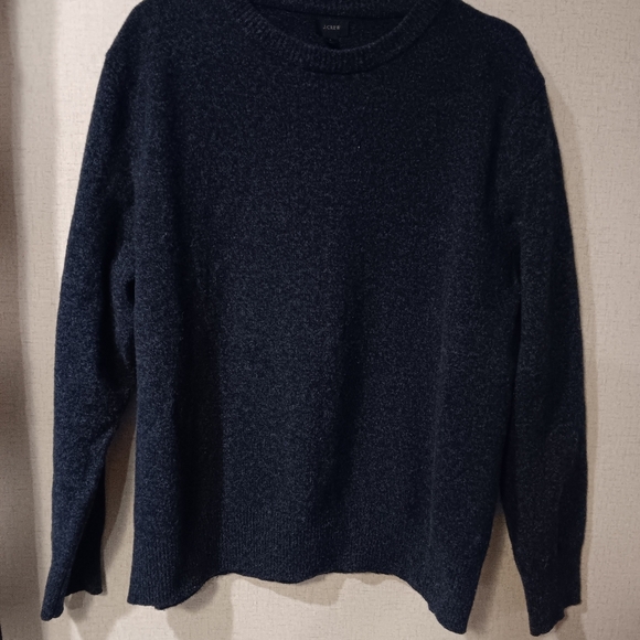J. Crew Factory Men's Navy Crewneck Sweater Sz L - Picture 5 of 6
